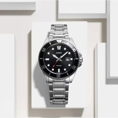 Montre - CASIO - MDV-107D - Homme - Noir - Quartz - Analogique