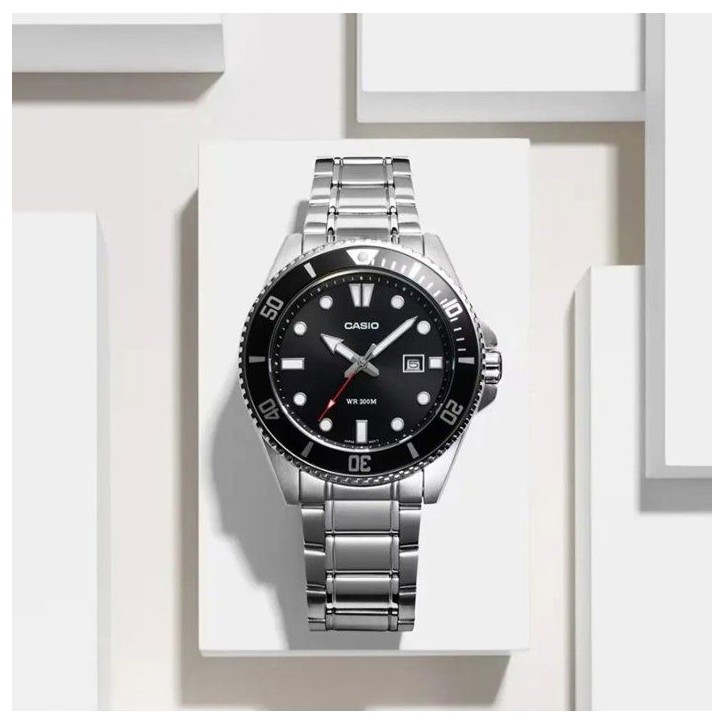 Montre - CASIO - MDV-107D - Homme - Noir - Quartz - Analogique Montre - CASIO - MDV-107D - Homme - Noir - Quartz - Analogique