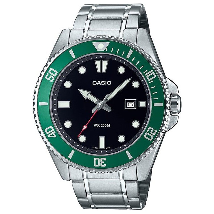 Montre - CASIO - MDV-107D - Homme - Vert - Quartz - Analogique Montre - CASIO - MDV-107D - Homme - Vert - Quartz - Analogique