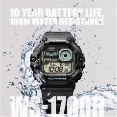 Montre - CASIO - WS-1700H - Mixte - Noir - Quartz - Digital