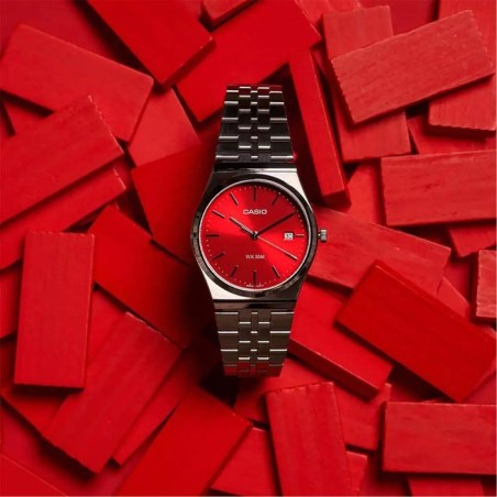Montre - CASIO - MTP-B145D - Homme - Rose Foncé - Quartz - Analogique
