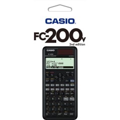 Calculatrice scientifique - Casio - FC-200V - Ecran 4 lignes - Alimentation solaire - 103 g