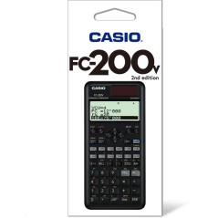 Calculatrice scientifique - Casio - FC-200V - Ecran 4 lignes - Aliment