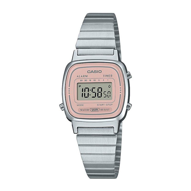 Montre - CASIO - LA670WEA - Mixte - Rose - Quartz - Digital