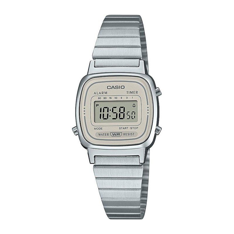 Montre - CASIO - LA670WEA - Mixte - Gris - Quartz - Digital