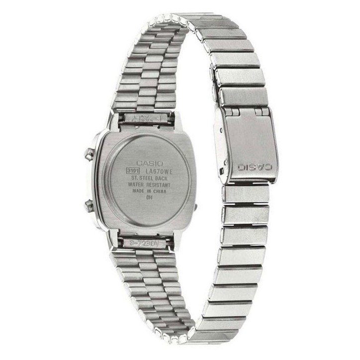 Montre - CASIO - LA670WEA - Mixte - Gris - Quartz - Digital Montre - CASIO - LA670WEA - Mixte - Gris - Quartz - Digital