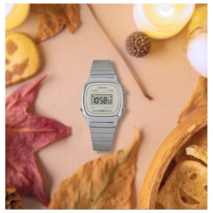 Montre - CASIO - LA670WEA - Mixte - Gris - Quartz - Digital Montre - CASIO - LA670WEA - Mixte - Gris - Quartz - Digital