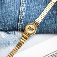 Montre - CASIO - LA700WEG - Mixte - Doré - Quartz - Digital