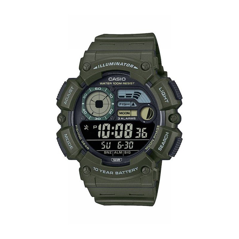 Montre - CASIO - WS-1500H - Mixte - Vert - Quartz - Digital