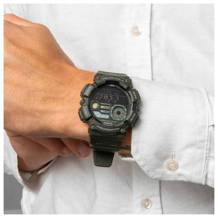 Montre - CASIO - WS-1500H - Mixte - Vert - Quartz - Digital Montre - CASIO - WS-1500H - Mixte - Vert - Quartz - Digital