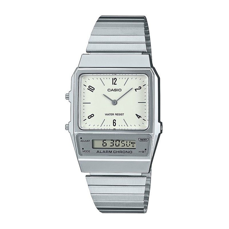 Montre - CASIO - AQ - Mixte - Blanc - Quartz - Digital