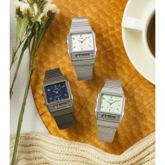 Montre - CASIO - AQ - Mixte - Blanc - Quartz - Digital