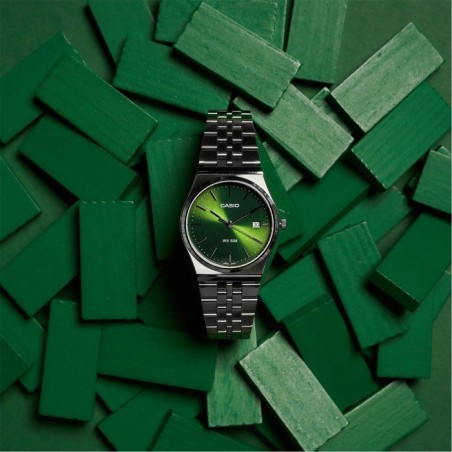 Montre - CASIO - MTP-B145D - Homme - Vert - Quartz - Analogique