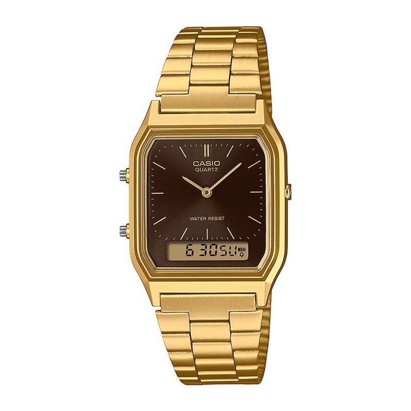 Montre - CASIO - AQ - Mixte - Bronze - Quartz - Digital