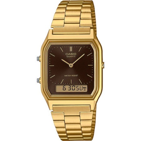 Montre - CASIO - AQ - Mixte - Bronze - Quartz - Digital