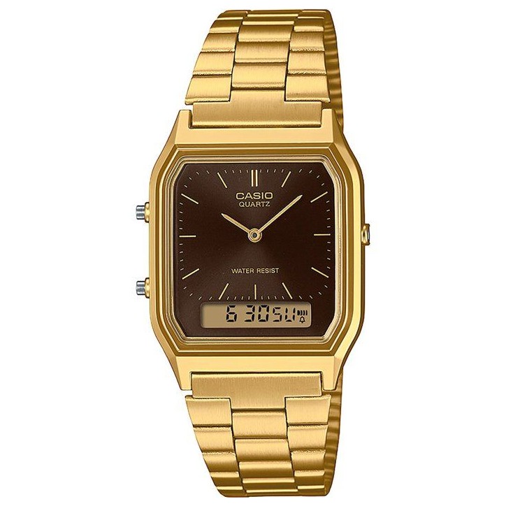 Montre - CASIO - AQ - Mixte - Bronze - Quartz - Digital
