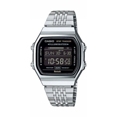 Montre connectée - CASIO - ABL - 38 mm - Argent / Cadran noir