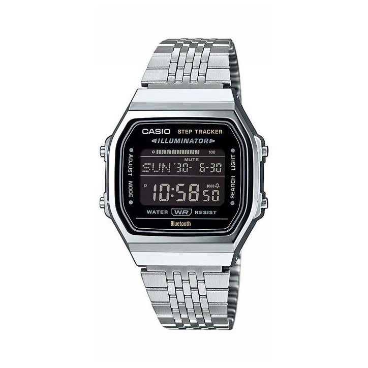 Montre connectée - CASIO - ABL - 38 mm - Argent / Cadran noir Montre connectée - CASIO - ABL - 38 mm - Argent / Cadran noir