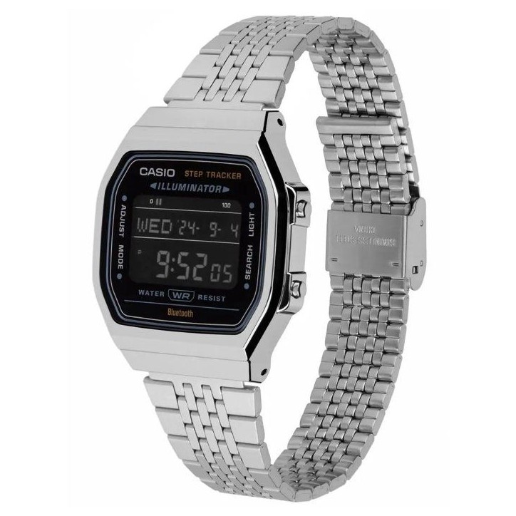 Montre connectée - CASIO - ABL - 38 mm - Argent / Cadran noir Montre connectée - CASIO - ABL - 38 mm - Argent / Cadran noir