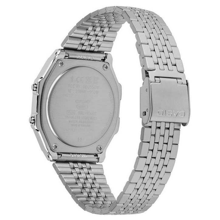 Montre connectée - CASIO - ABL - 38 mm - Argent / Cadran noir Montre connectée - CASIO - ABL - 38 mm - Argent / Cadran noir