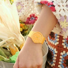 Montre - CASIO - MQ-24B - Mixte - Jaune - Quartz - Analogique