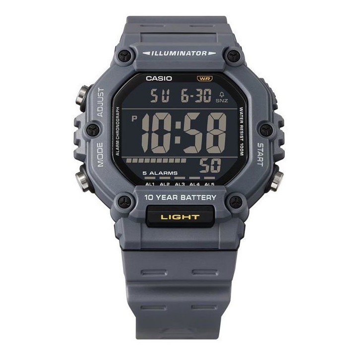 Montre - CASIO - AE-1600H - Homme - Gris - Quartz - Digital Montre - CASIO - AE-1600H - Homme - Gris - Quartz - Digital