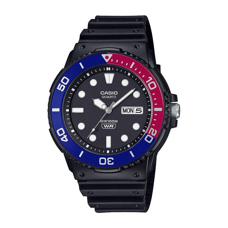 Montre - CASIO - MRW-230H - Homme - Noir/Bleu - Quartz - Analogique