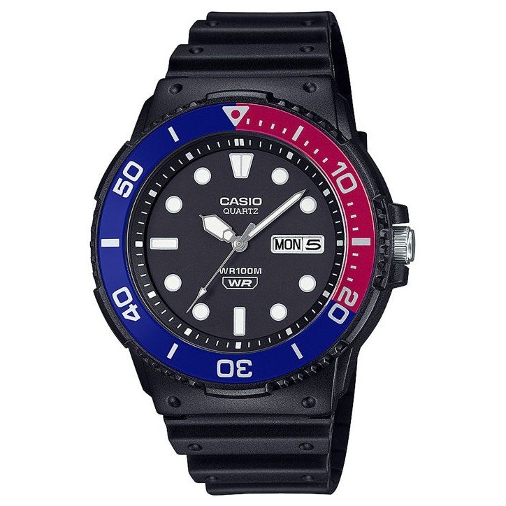 Montre - CASIO - MRW-230H - Homme - Noir/Bleu - Quartz - Analogique