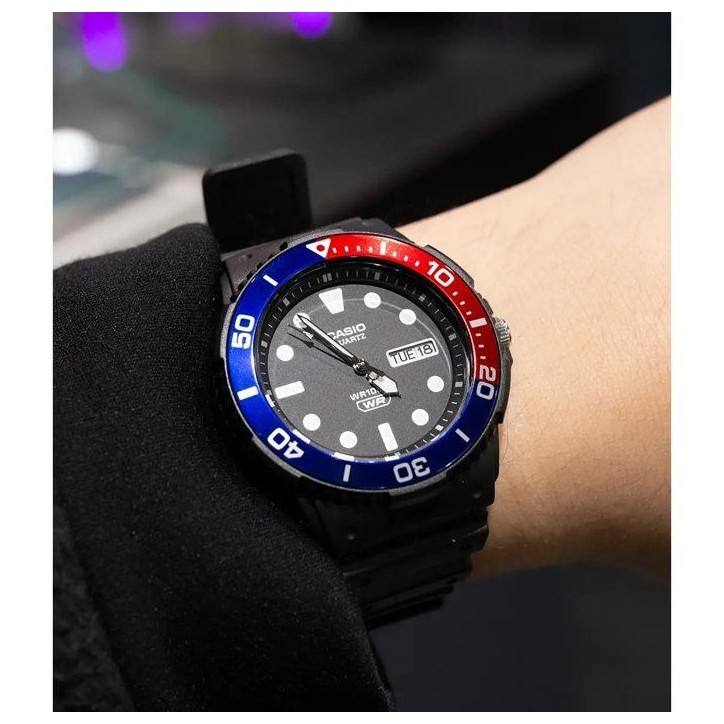 Montre - CASIO - MRW-230H - Homme - Noir/Bleu - Quartz - Analogique