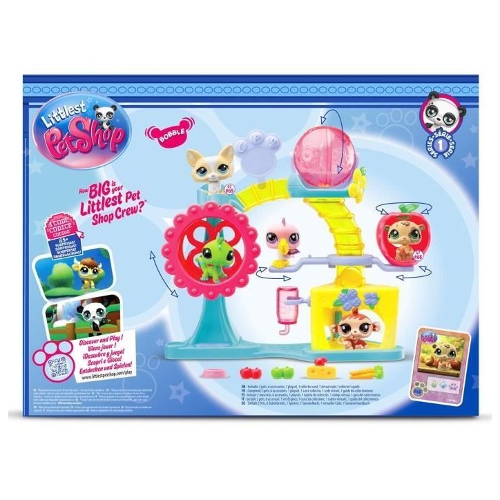 BANDAI - Littlest Pet Shop - Coffret Fun Factory - Ensemble de jeu avec 2 animaux, décor et accessoires - BF00519 BANDAI - Littlest Pet Shop - Coffret Fun Factory - Ensemble de jeu avec 2 animaux, décor et accessoires - BF00519