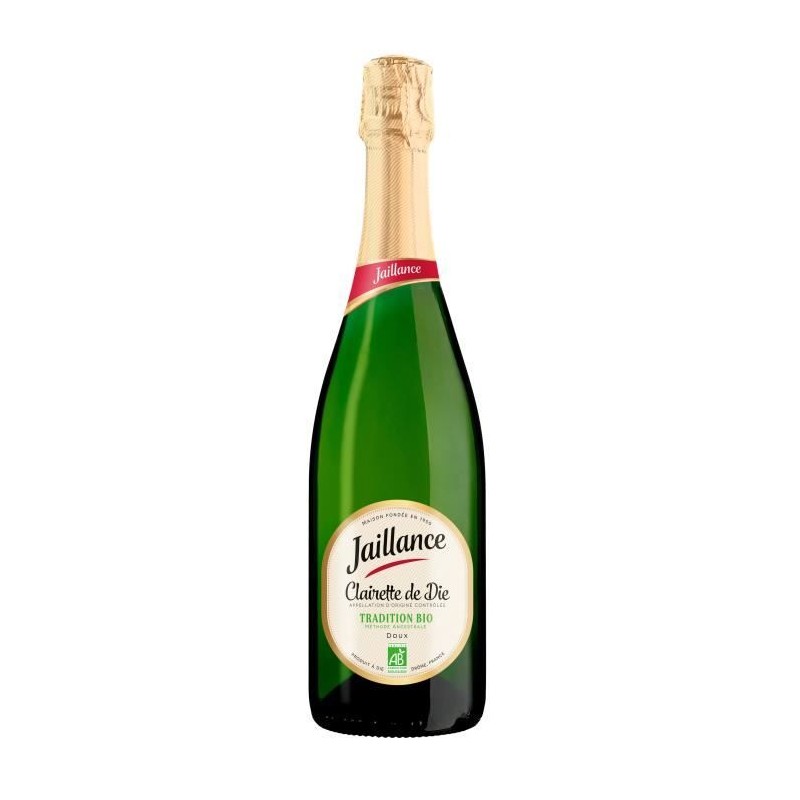 Clairette de Die Bio - Doux 8% - Jaillance Tradition - 75cl