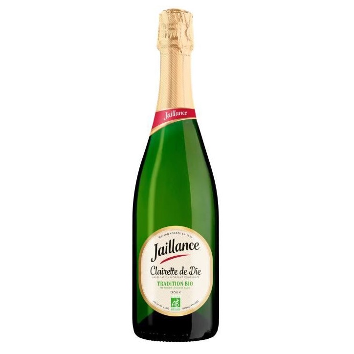 Clairette de Die Bio - Doux 8% - Jaillance Tradition - 75cl