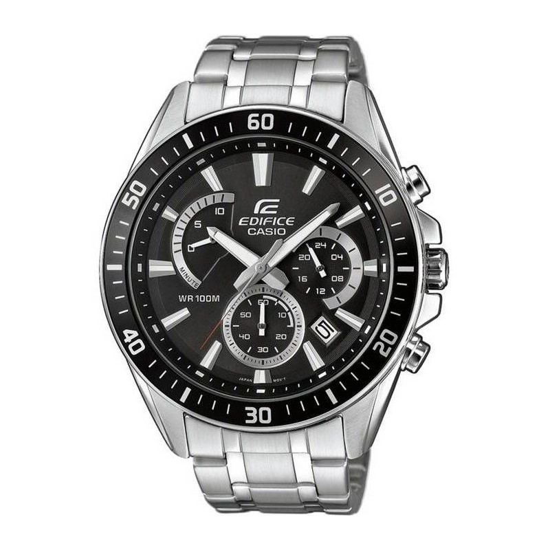 Montre - Casio - EFR-552D-1AVUEF - Argenté - Noir - Quartz - Analogiq
