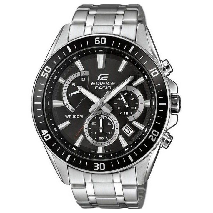 Montre - Casio - EFR-552D-1AVUEF - Argenté - Noir - Quartz - Analogique Montre - Casio - EFR-552D-1AVUEF - Argenté - Noir - Quartz - Analogique