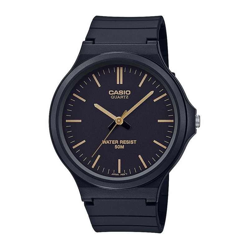 Montre - CASIO - MW-240-1E2VEF - Noir - Résine - Étanchéité 5 bars