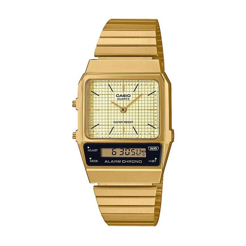 Montre - CASIO - AQ - Mixte - Doré - Quartz - Digital