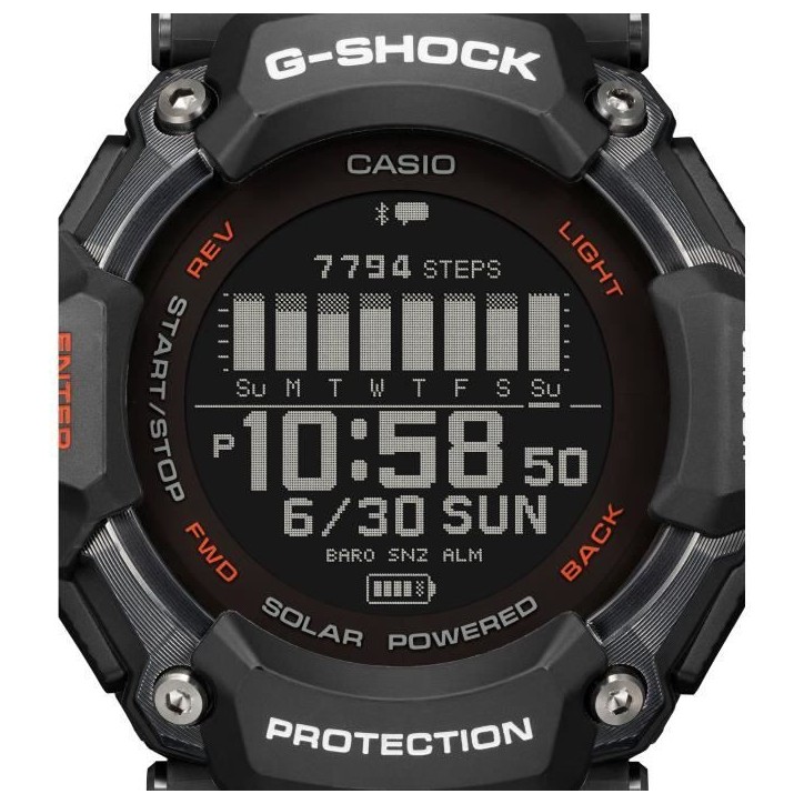 Montre - CASIO - G-Shock Sport - GBD-H2000-1AER - Noir et orange Montre - CASIO - G-Shock Sport - GBD-H2000-1AER - Noir et orange