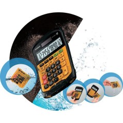 Calculatrice de bureau - CASIO - WM-320MT-W-EC - Solaire - Noir / Jaun