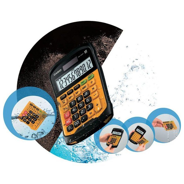 Calculatrice de bureau - CASIO - WM-320MT-W-EC - Solaire - Noir / Jaune Calculatrice de bureau - CASIO - WM-320MT-W-EC - Solaire - Noir / Jaune