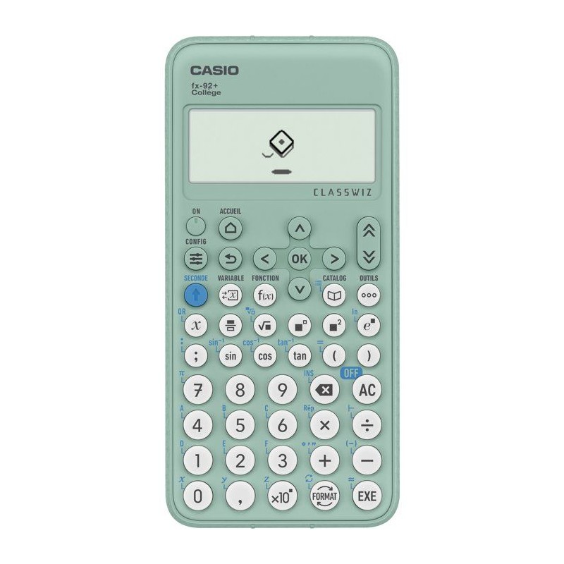 Calculatrice scientifique - CASIO - FX-92+ College - Vert
