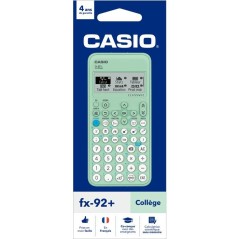 Calculatrice scientifique - CASIO - FX-92+ College - Vert
