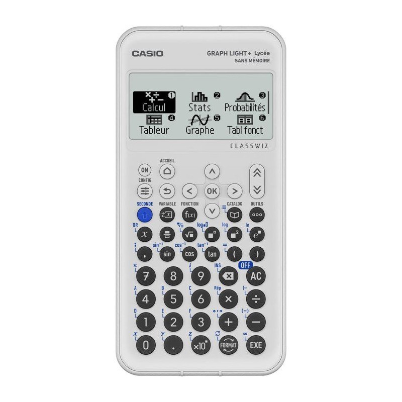 Calculatrice graphique - CASIO - Graph Light+ - Gris