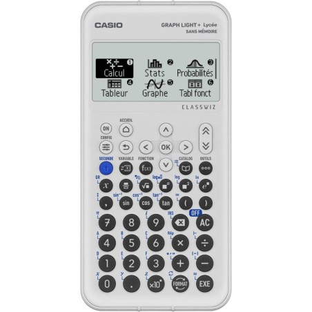 Calculatrice graphique - CASIO - Graph Light+ - Gris