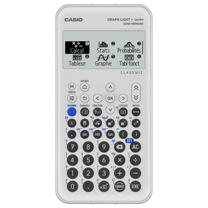 Calculatrice graphique - CASIO - Graph Light+ - Gris Calculatrice graphique - CASIO - Graph Light+ - Gris