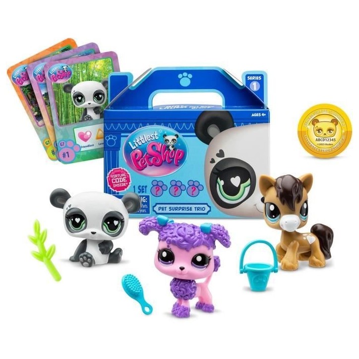 BANDAI - Littlest Pet Shop - 3 Pets surprise - Petits animaux a collectionner - BF00568 BANDAI - Littlest Pet Shop - 3 Pets surprise - Petits animaux a collectionner - BF00568