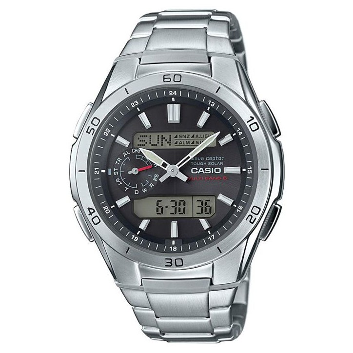 Montre - CASIO - WAVECEPTOR - Acier inoxydable - Quartz - Sport Montre - CASIO - WAVECEPTOR - Acier inoxydable - Quartz - Sport