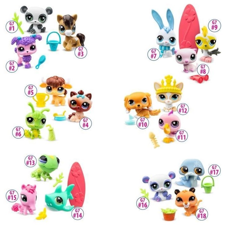 BANDAI - Littlest Pet Shop - 3 Pets surprise - Petits animaux a collectionner - BF00568 BANDAI - Littlest Pet Shop - 3 Pets surprise - Petits animaux a collectionner - BF00568