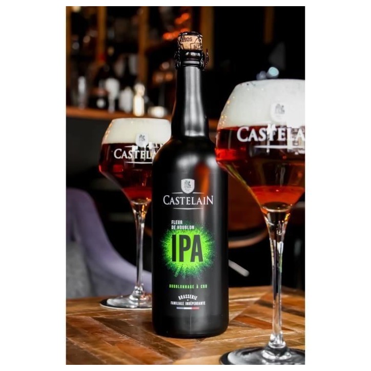 Biere IPA Fleur de Houblon - Castelain - 6.50% Vol. - 75cl