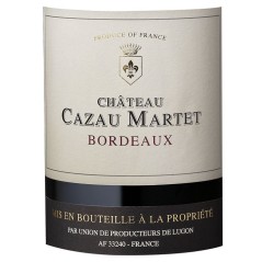 Château Cazau Martet 2020 Bordeaux - Vin rouge de Bordeaux - Bio