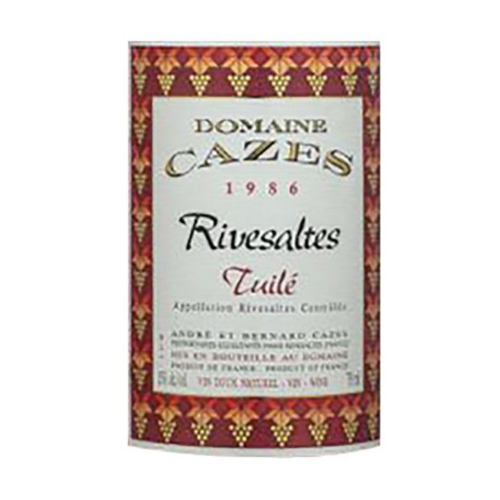 Domaine Cazes 1986 Rivesaltes tuilé - Vin rouge de Languedoc